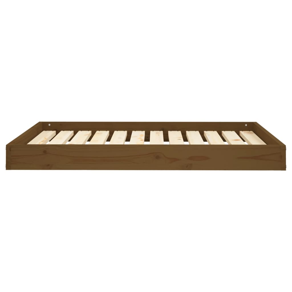 Hondenmand 101,5X74X9 Cm Massief Grenenhout Honingbruin