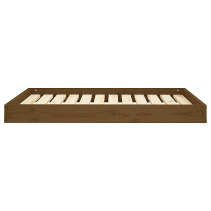 Hondenmand 101,5X74X9 Cm Massief Grenenhout Honingbruin