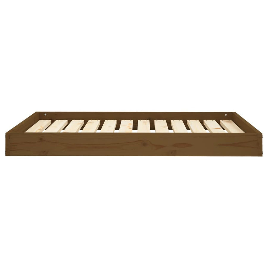 Hondenmand 101,5X74X9 Cm Massief Grenenhout Honingbruin