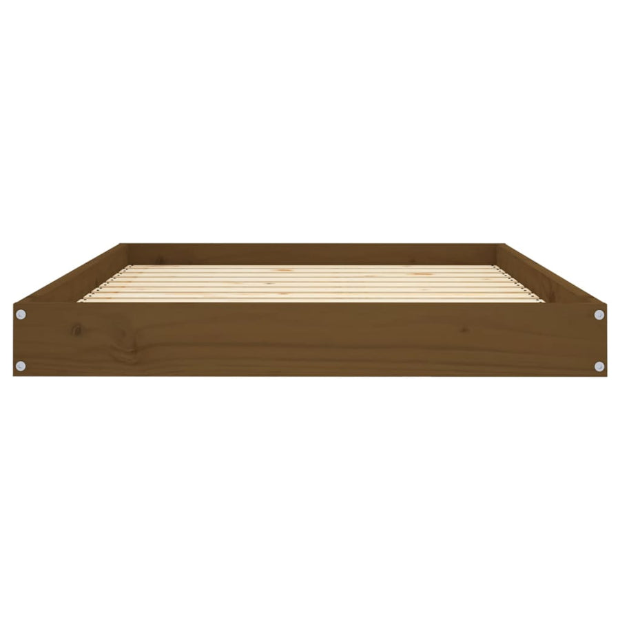 Hondenmand 101,5X74X9 Cm Massief Grenenhout Honingbruin