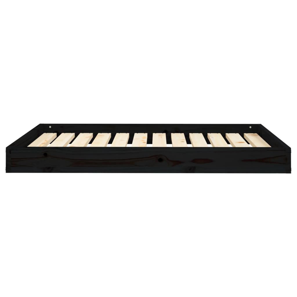 Hondenmand 101,5X74X9 Cm Massief Grenenhout Zwart