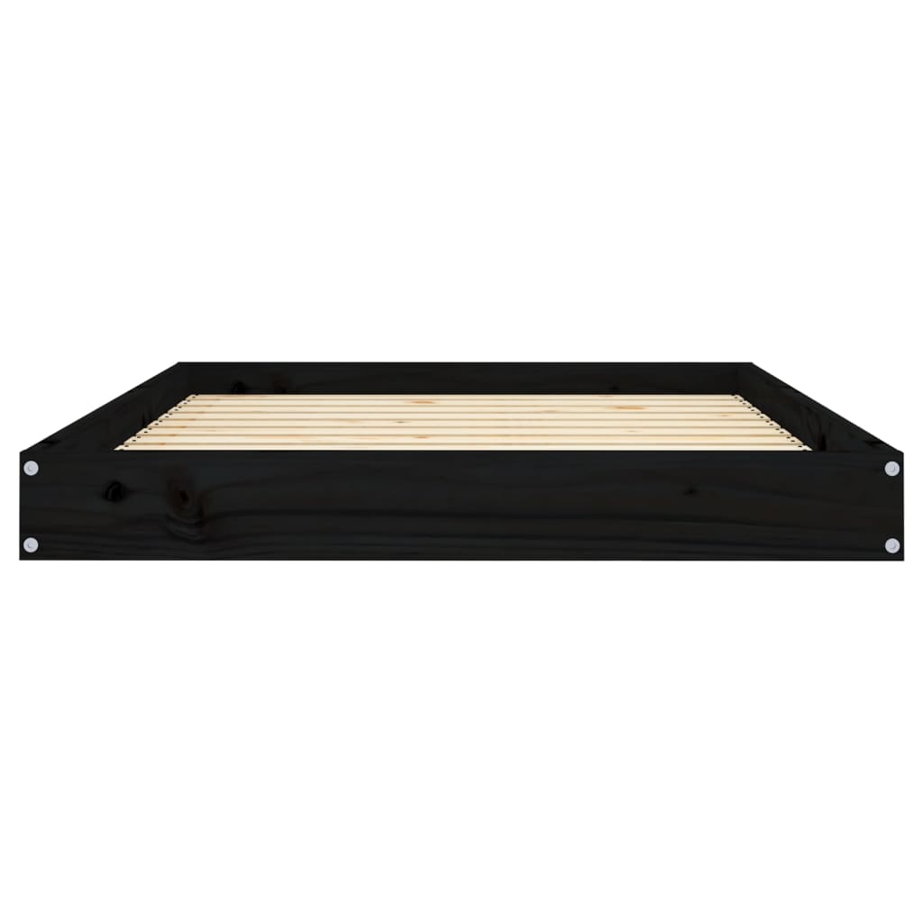 Hondenmand 101,5X74X9 Cm Massief Grenenhout Zwart