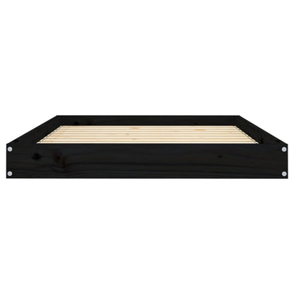 Hondenmand 101,5X74X9 Cm Massief Grenenhout Zwart