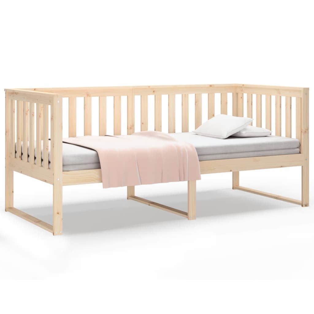 Slaapbank 90X200 Cm Massief Grenenhout 90 x 200 cm Naturel