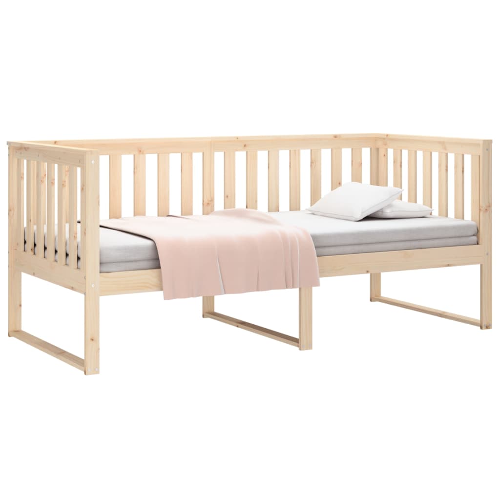 Slaapbank 90X200 Cm Massief Grenenhout 90 x 200 cm Naturel