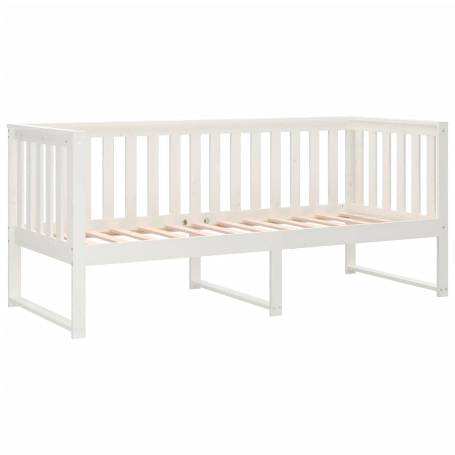 Slaapbank 80X200 Cm Massief Grenenhout Wit 80 x 200 cm