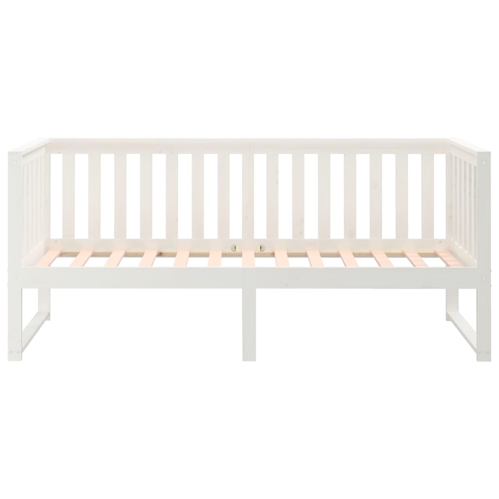 Slaapbank 80X200 Cm Massief Grenenhout Wit 80 x 200 cm