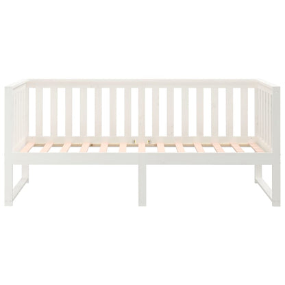 Slaapbank 80X200 Cm Massief Grenenhout Wit 80 x 200 cm