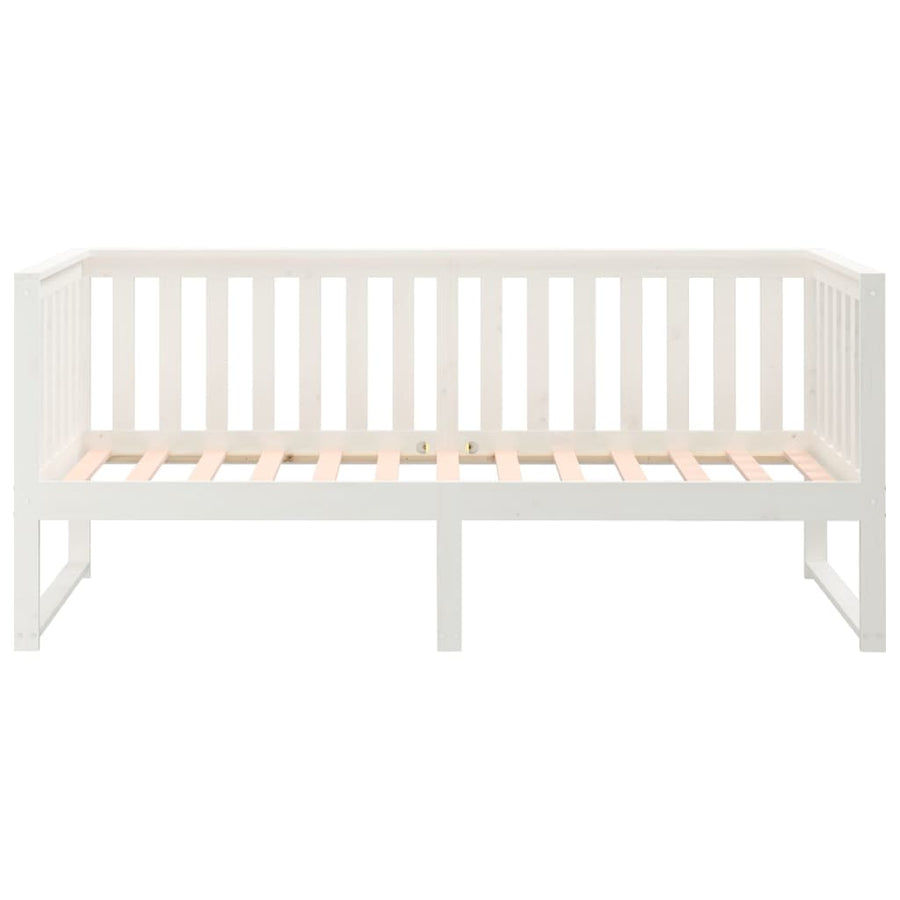 Slaapbank 80X200 Cm Massief Grenenhout Wit 80 x 200 cm