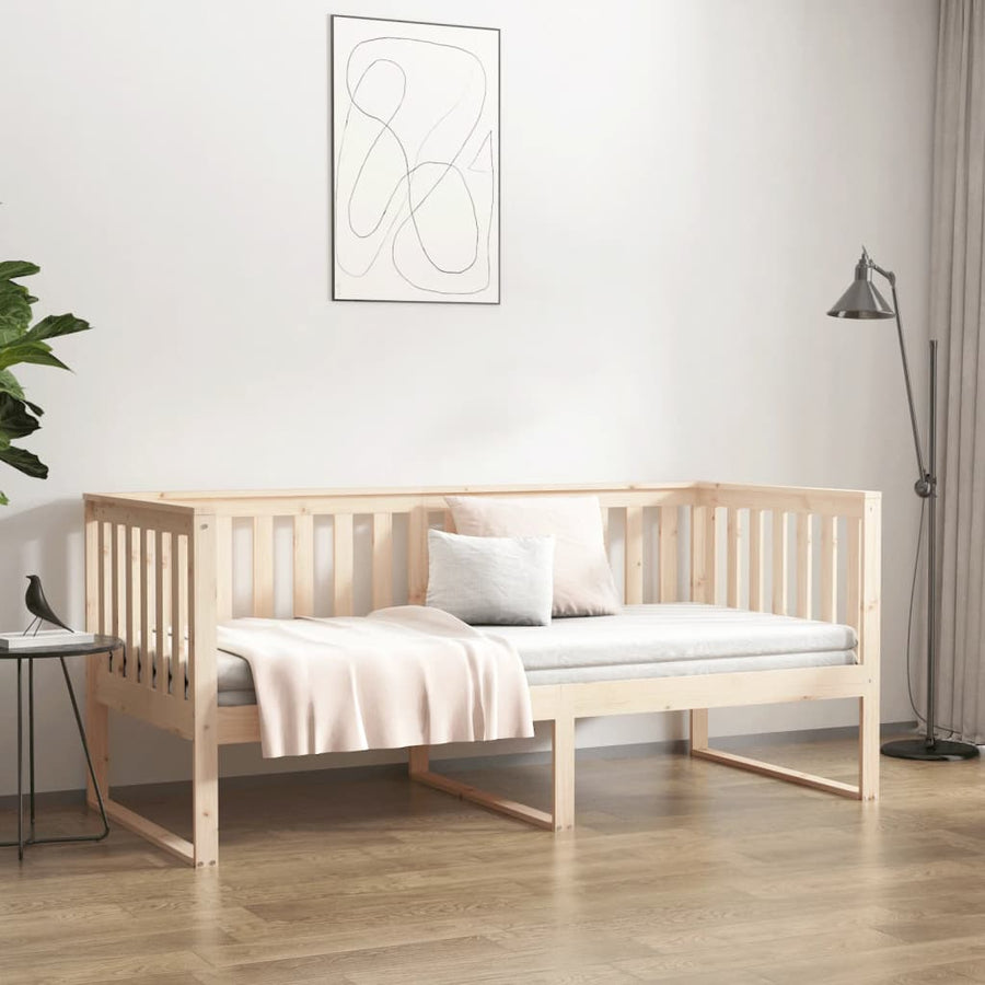 Slaapbank Massief Grenenhout 90 x 190 cm Naturel