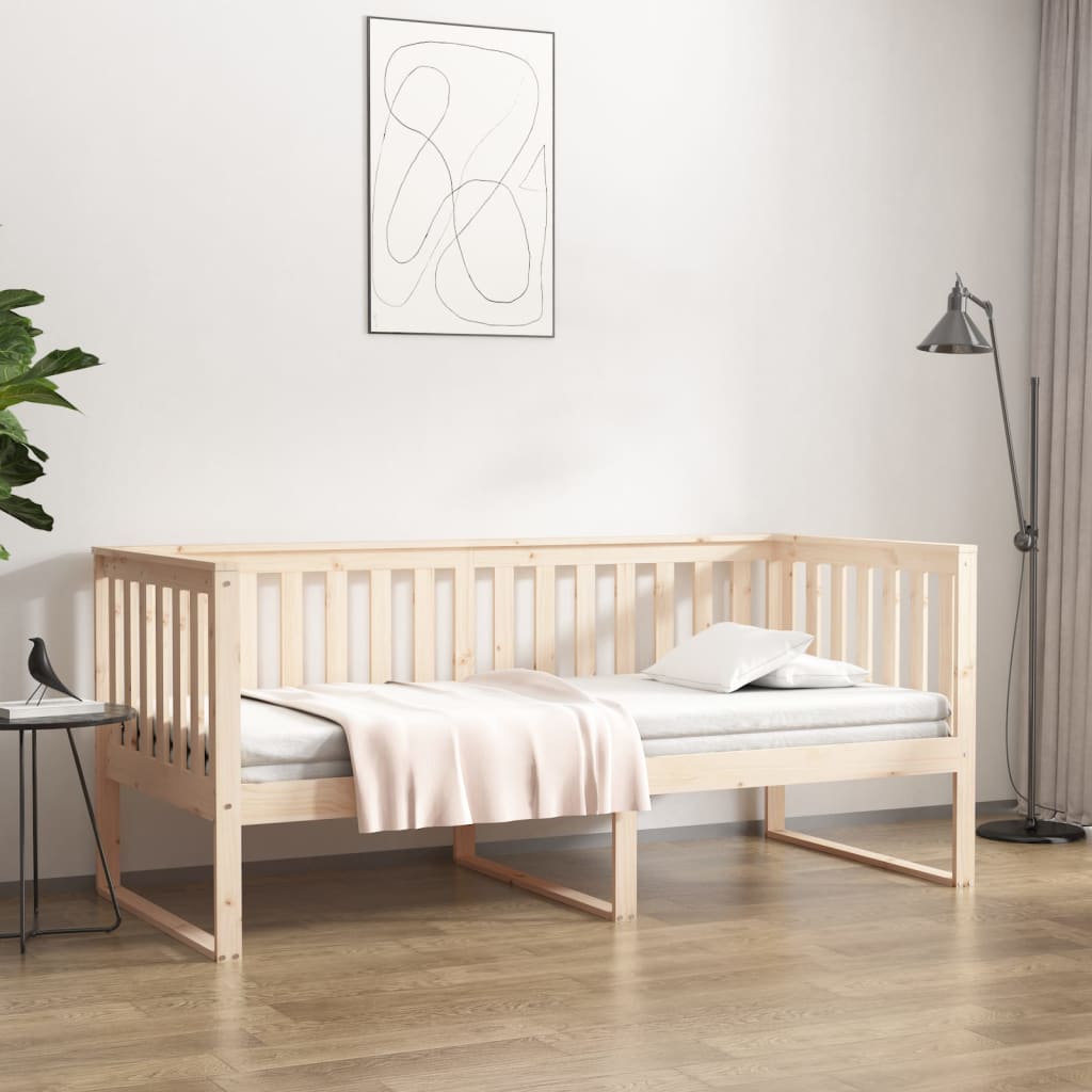 Slaapbank Massief Grenenhout 90 x 190 cm Naturel