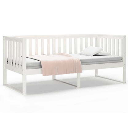 Slaapbank Massief Grenenhout 90 x 190 cm Wit