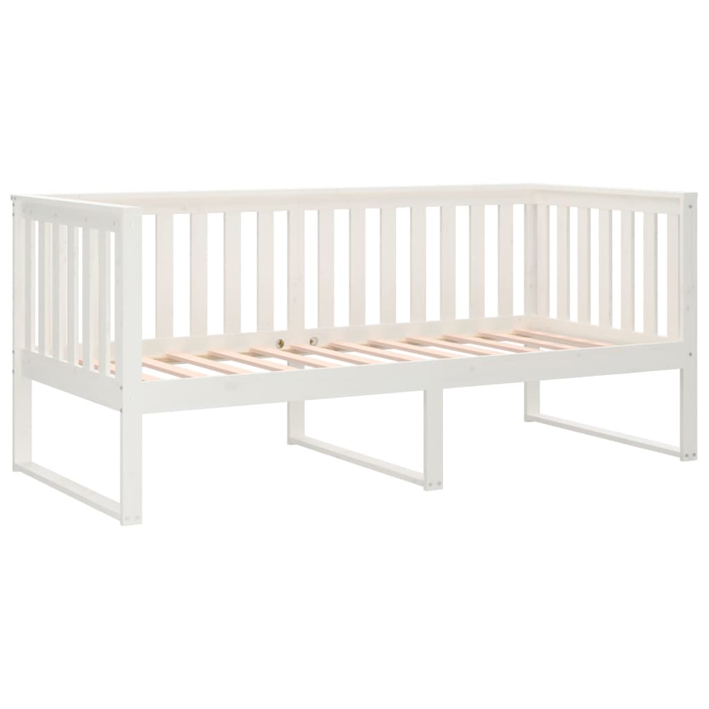 Slaapbank Massief Grenenhout 90 x 190 cm Wit