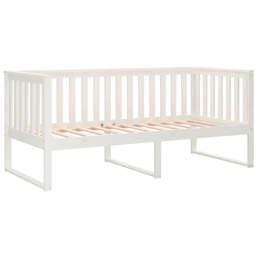 Slaapbank Massief Grenenhout 90 x 190 cm Wit
