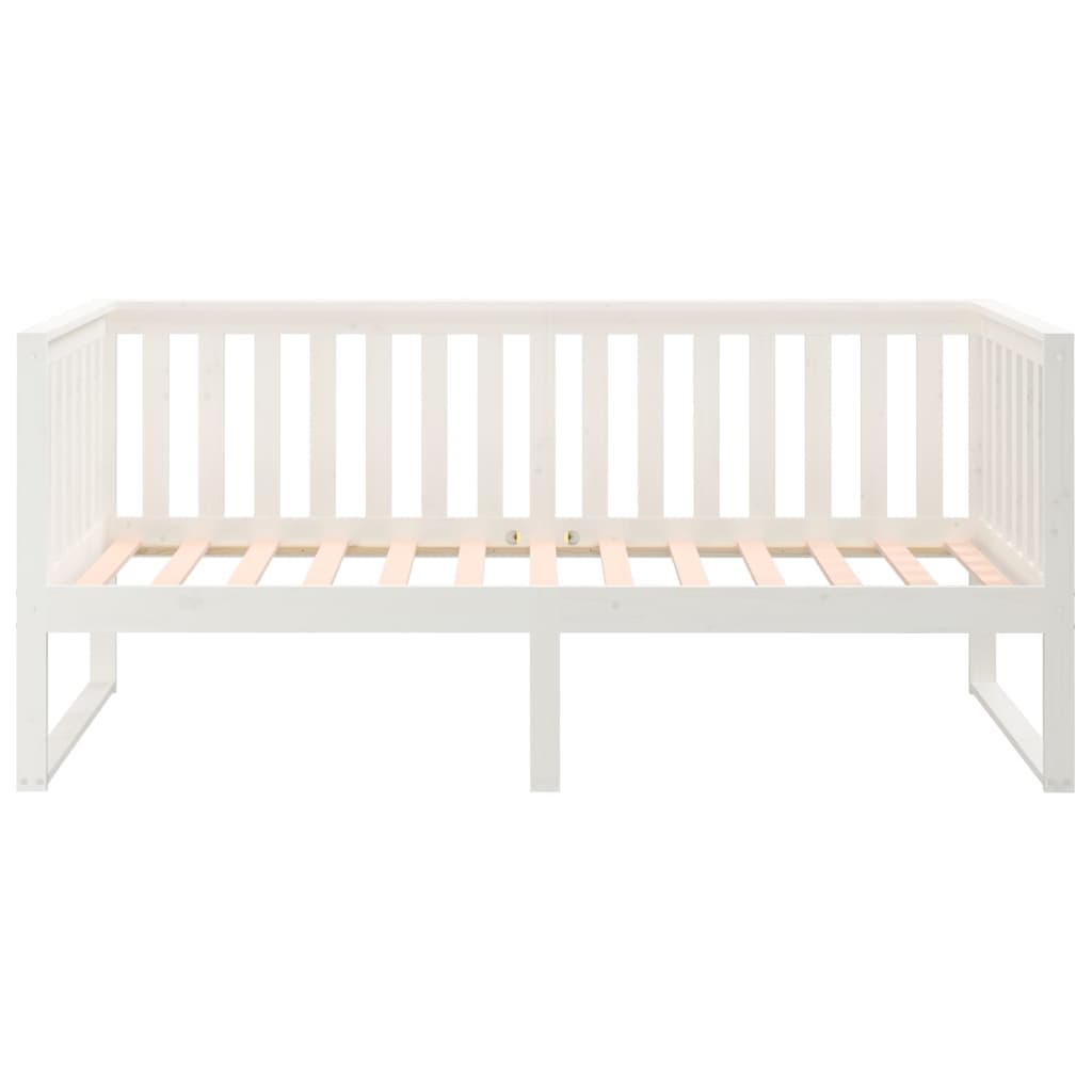 Slaapbank Massief Grenenhout 90 x 190 cm Wit