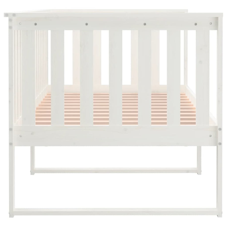 Slaapbank Massief Grenenhout 90 x 190 cm Wit