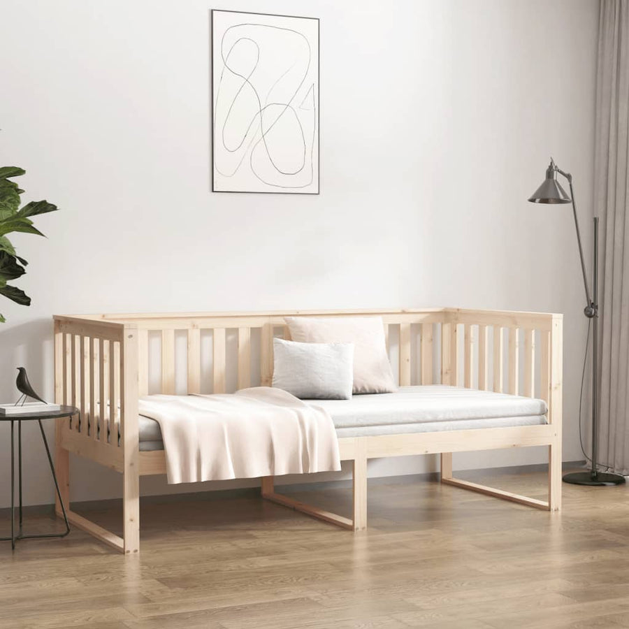 Slaapbank 100X200 Cm Massief Grenenhout 100 x 200 cm Naturel