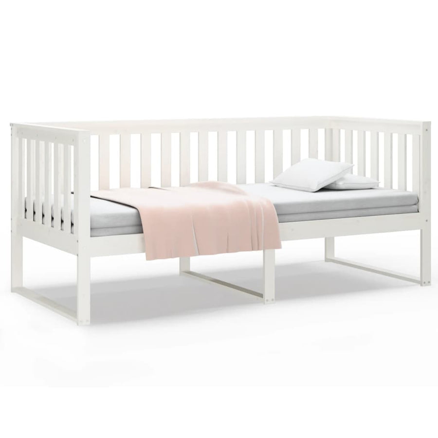 Slaapbank 100X200 Cm Massief Grenenhout Wit 100 x 200 cm