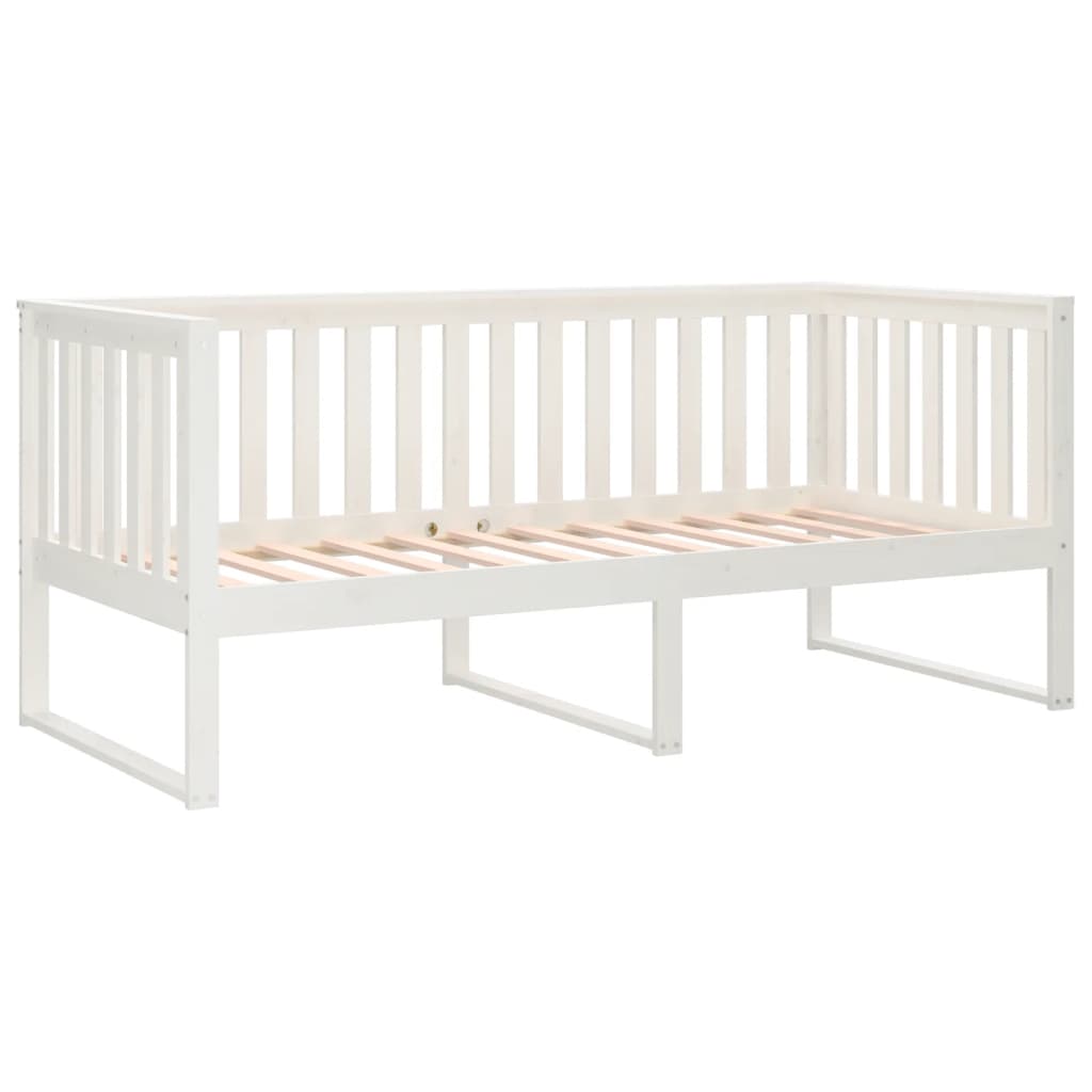 Slaapbank 100X200 Cm Massief Grenenhout Wit 100 x 200 cm