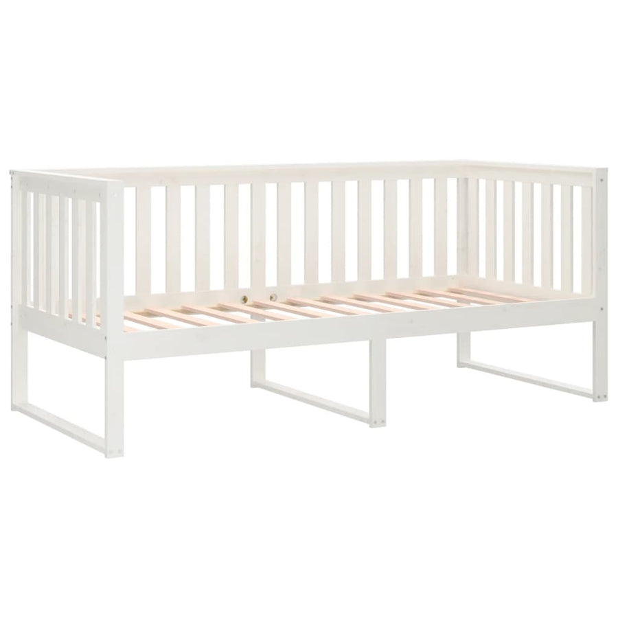 Slaapbank 100X200 Cm Massief Grenenhout Wit 100 x 200 cm