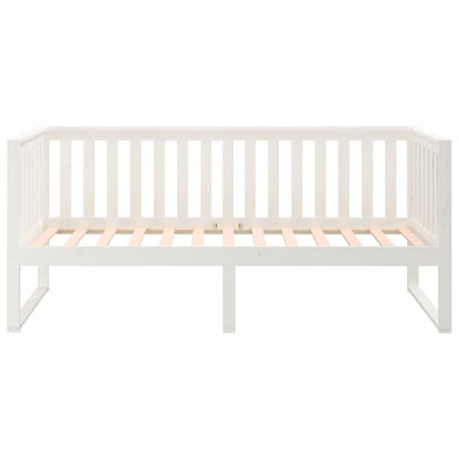 Slaapbank 100X200 Cm Massief Grenenhout Wit 100 x 200 cm