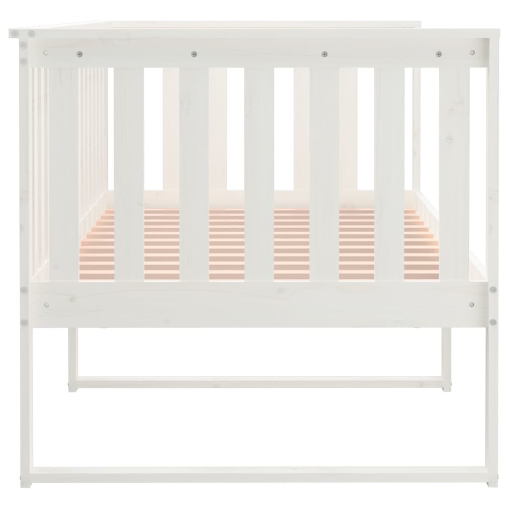 Slaapbank 100X200 Cm Massief Grenenhout Wit 100 x 200 cm