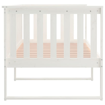 Slaapbank 100X200 Cm Massief Grenenhout Wit 100 x 200 cm
