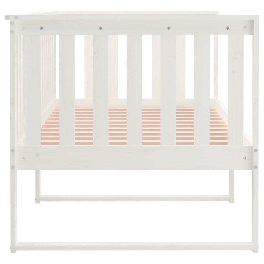Slaapbank 100X200 Cm Massief Grenenhout Wit 100 x 200 cm