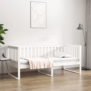 Slaapbank massief grenenhout wit 100x200 cm