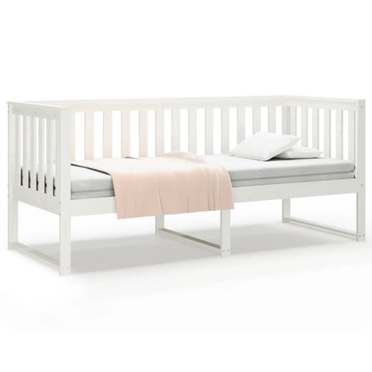 Slaapbank Massief Grenenhout 75 x 190 cm Wit