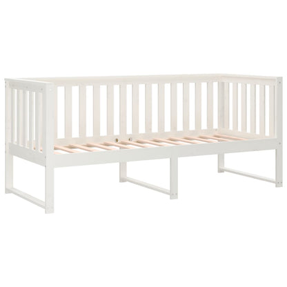 Slaapbank Massief Grenenhout 75 x 190 cm Wit
