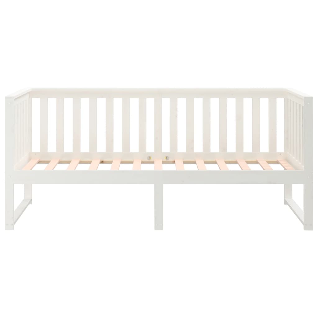 Slaapbank Massief Grenenhout 75 x 190 cm Wit