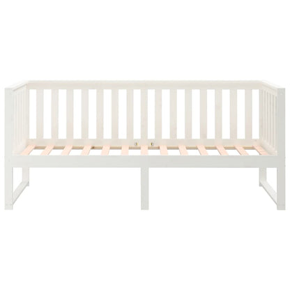 Slaapbank Massief Grenenhout 75 x 190 cm Wit