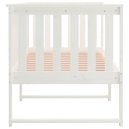 Slaapbank Massief Grenenhout 75 x 190 cm Wit