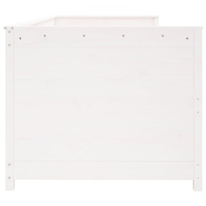 Slaapbank 90X200 Cm Massief Grenenhout Wit