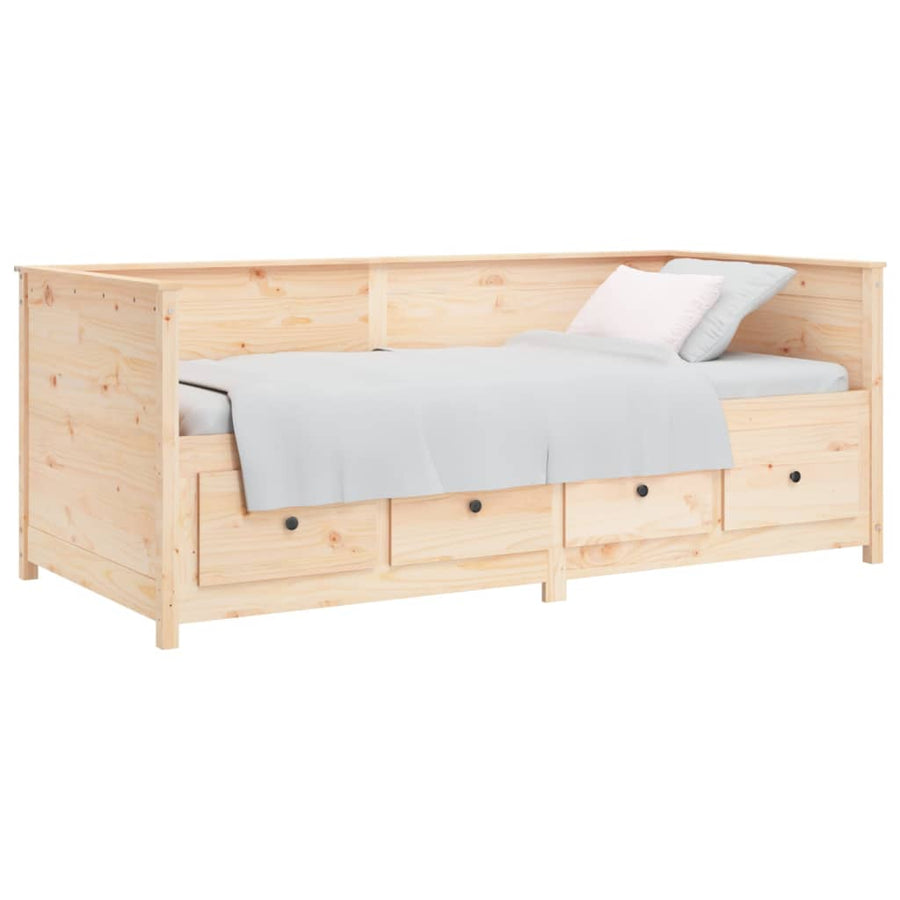Slaapbank 90X190 Cm Massief Grenenhout
