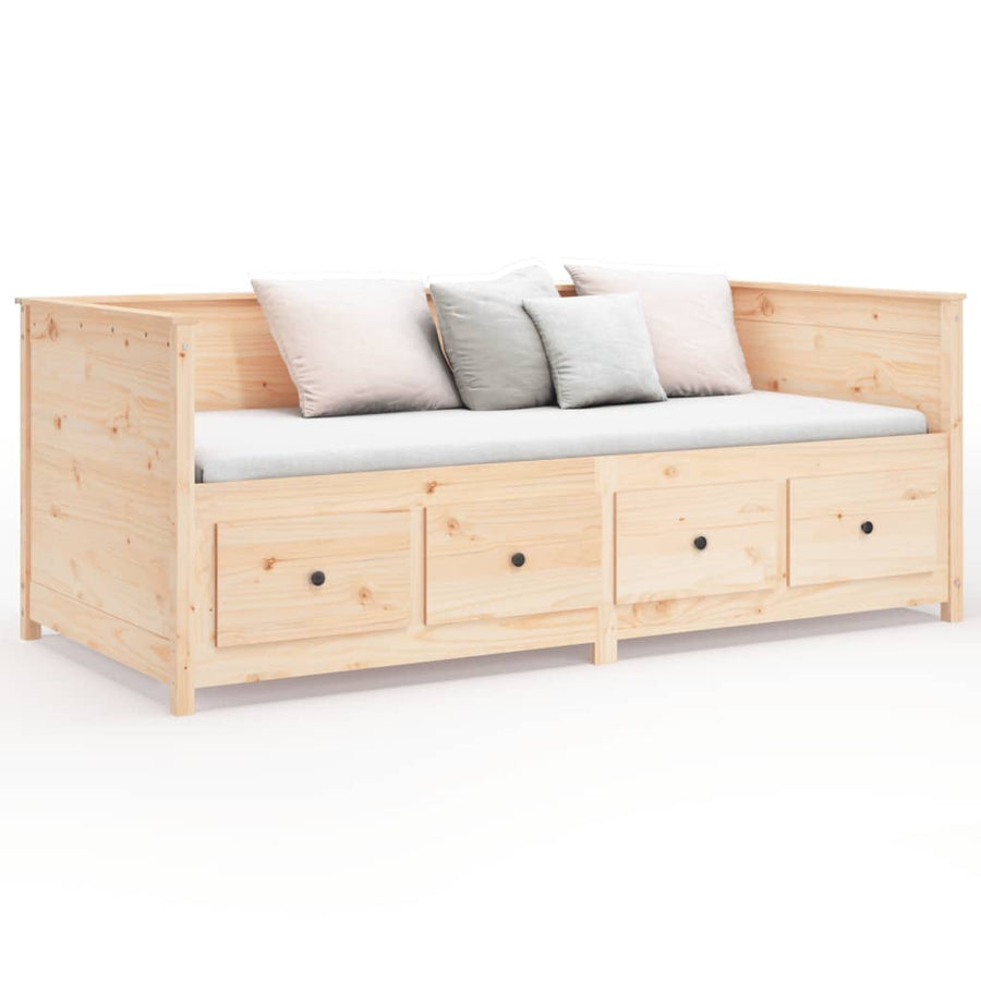 Slaapbank 90X190 Cm Massief Grenenhout