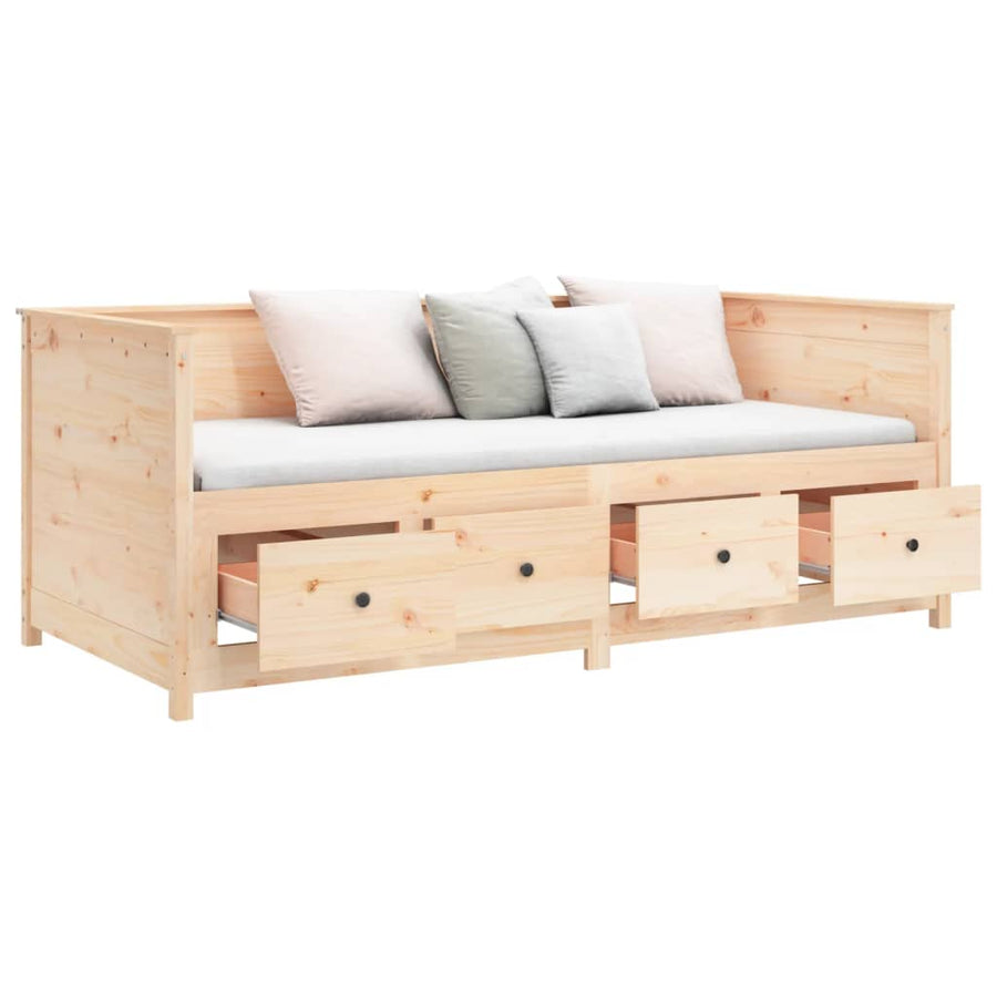 Slaapbank 90X190 Cm Massief Grenenhout