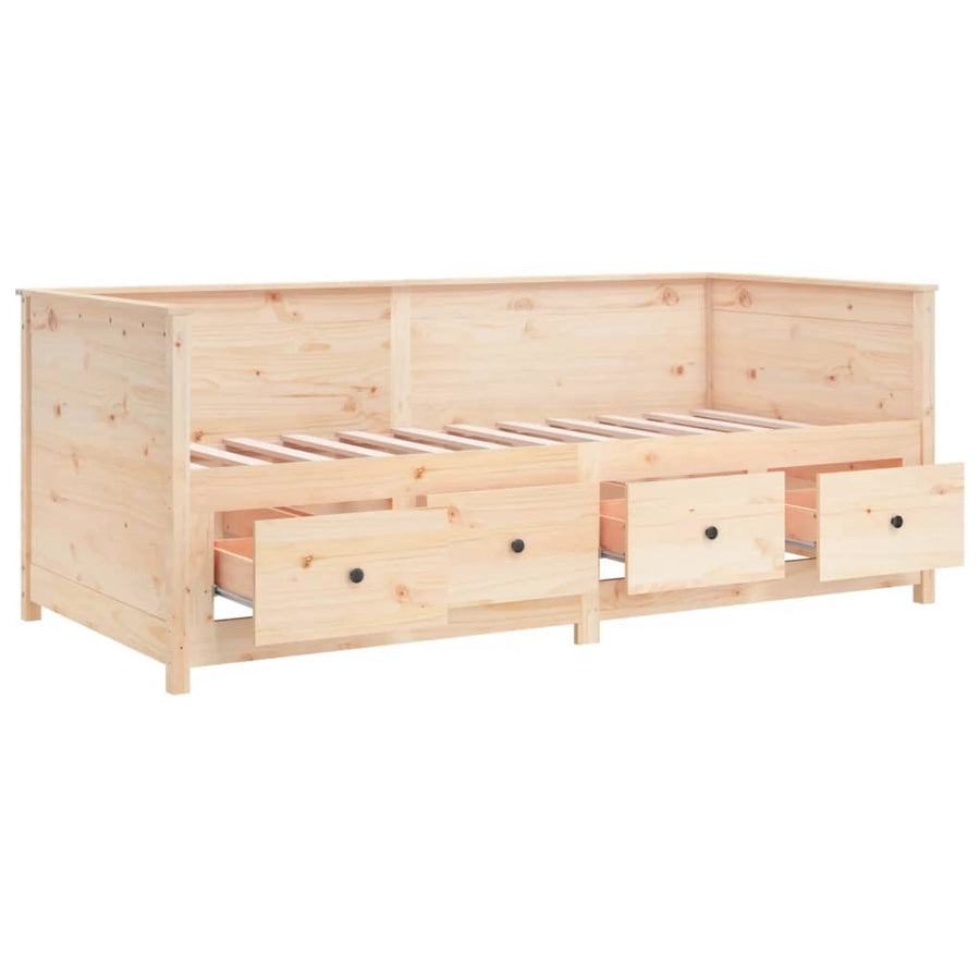 Slaapbank 90X190 Cm Massief Grenenhout