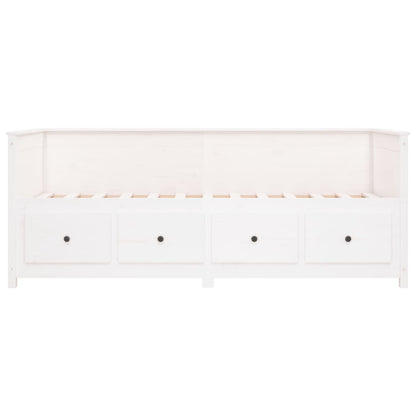 Slaapbank 90X190 Cm Massief Grenenhout Wit