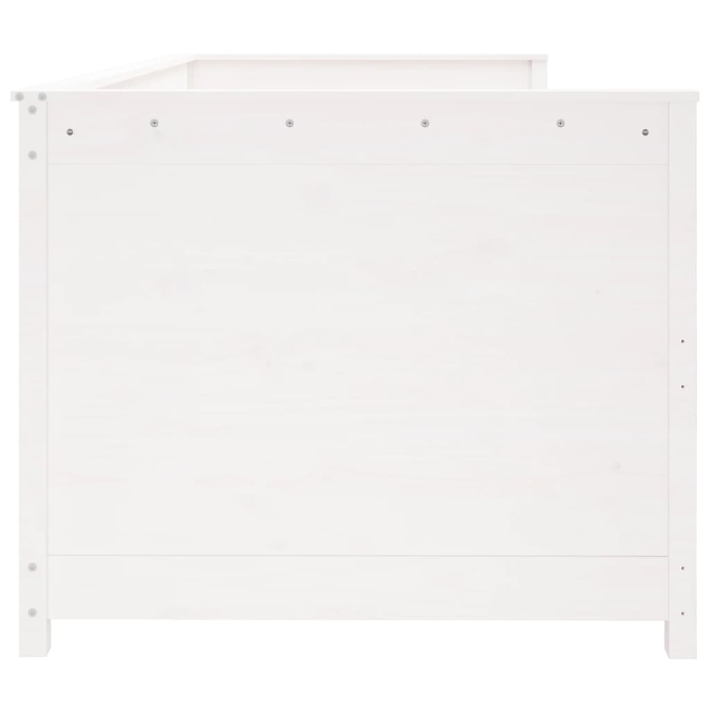 Slaapbank 90X190 Cm Massief Grenenhout Wit