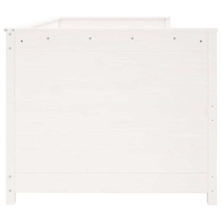 Slaapbank 90X190 Cm Massief Grenenhout Wit
