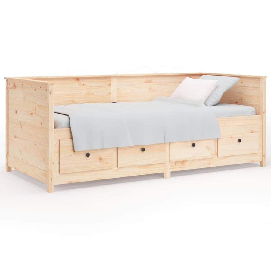 Slaapbank 75X190 Cm Massief Grenenhout