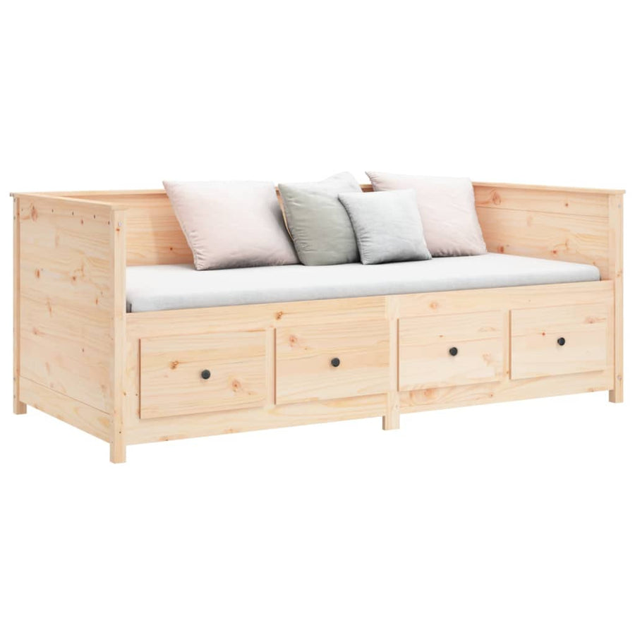 Slaapbank 75X190 Cm Massief Grenenhout