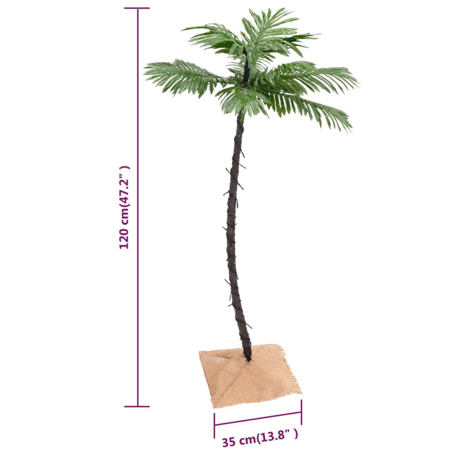 Palmboom Led 72 Led's Warmwit 120 Cm