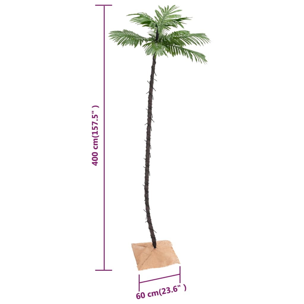Palmboom Led 252 Led's Warmwit 400 Cm