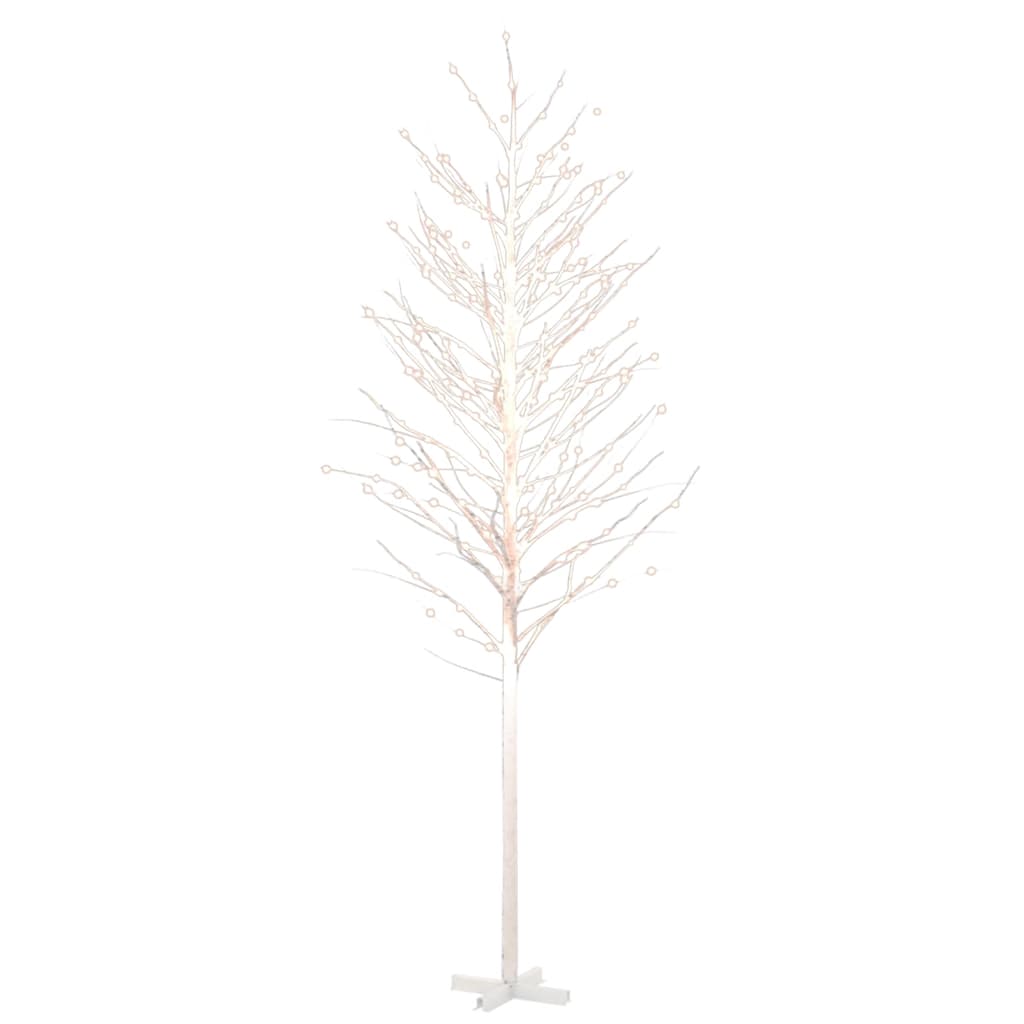 Berkenboom LED 672 LED's warmwit 400 cm wit