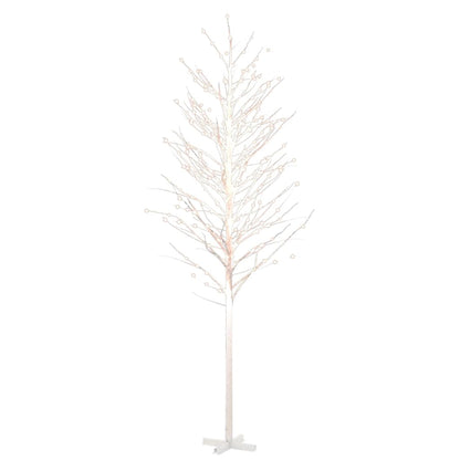 Berkenboom LED 672 LED's warmwit 400 cm wit
