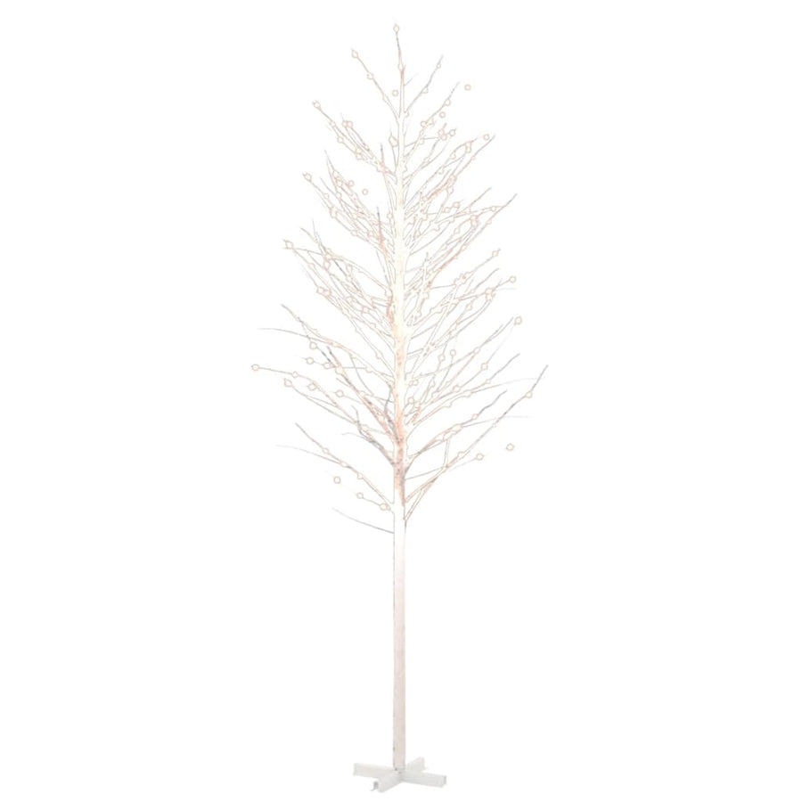 Berkenboom LED 672 LED's warmwit 400 cm wit