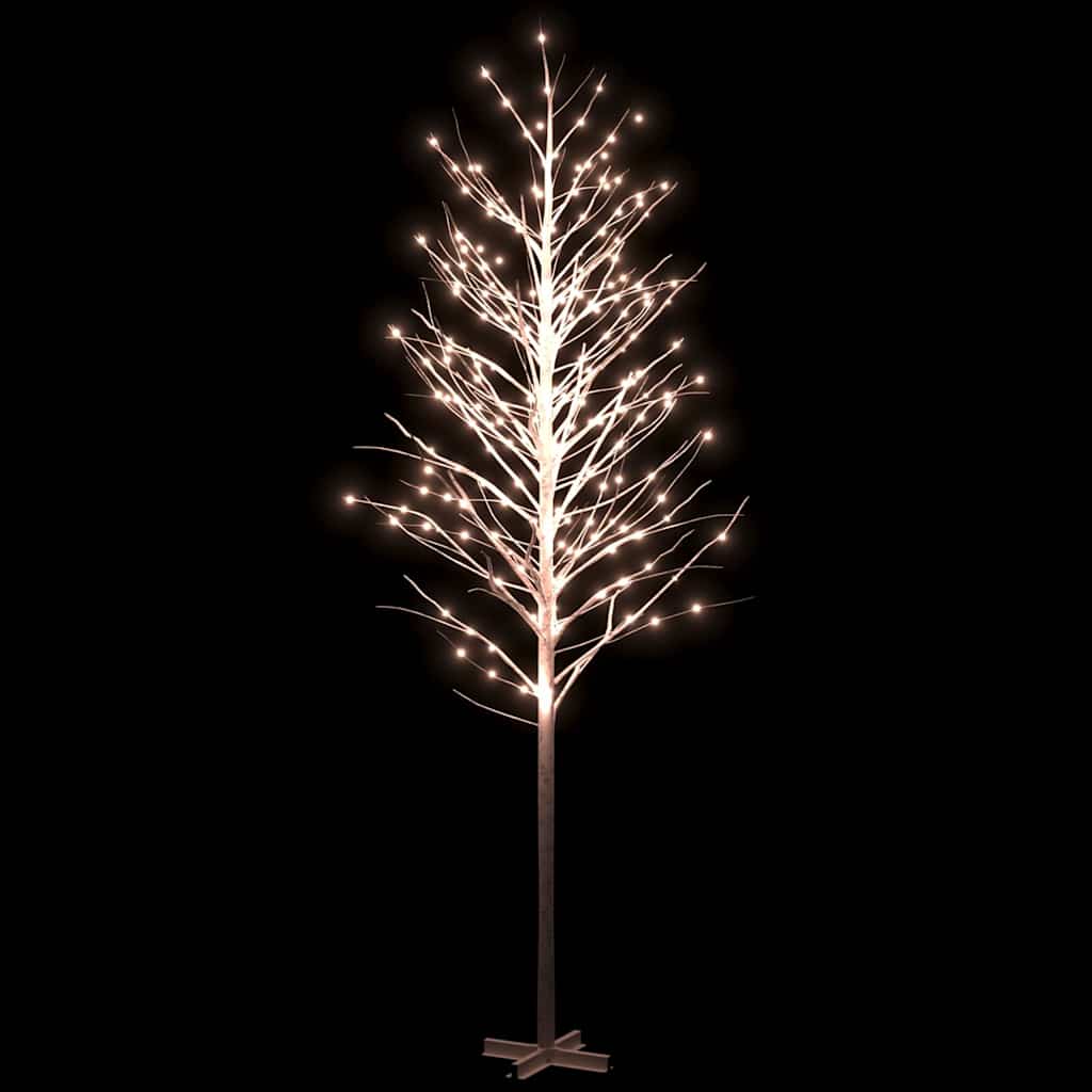 Berkenboom LED 672 LED's warmwit 400 cm wit